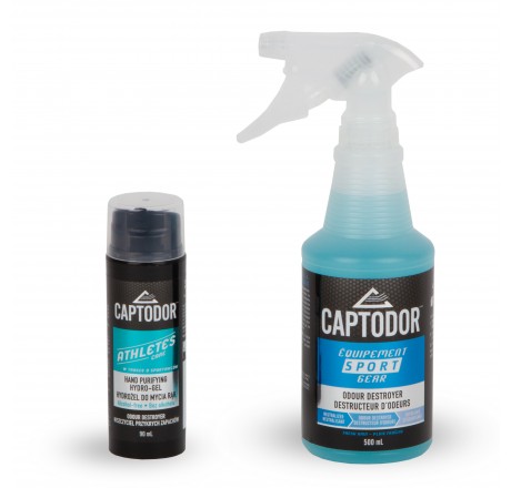 Captoder set - antibacterial gel + freshener