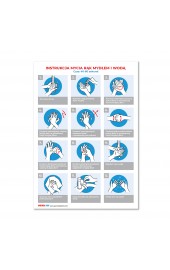 Instrukcja mycia rąk Naklejka