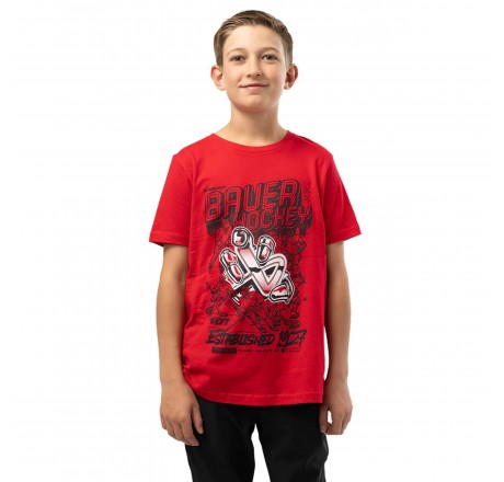 Koszulka Bauer krótki rękaw Icon Skater Dziecięce