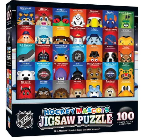 Puzzle z maskotkami NHL