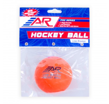A & R Street Hockey Ball Hard Orange Low Bounce Roller Hockey Ball