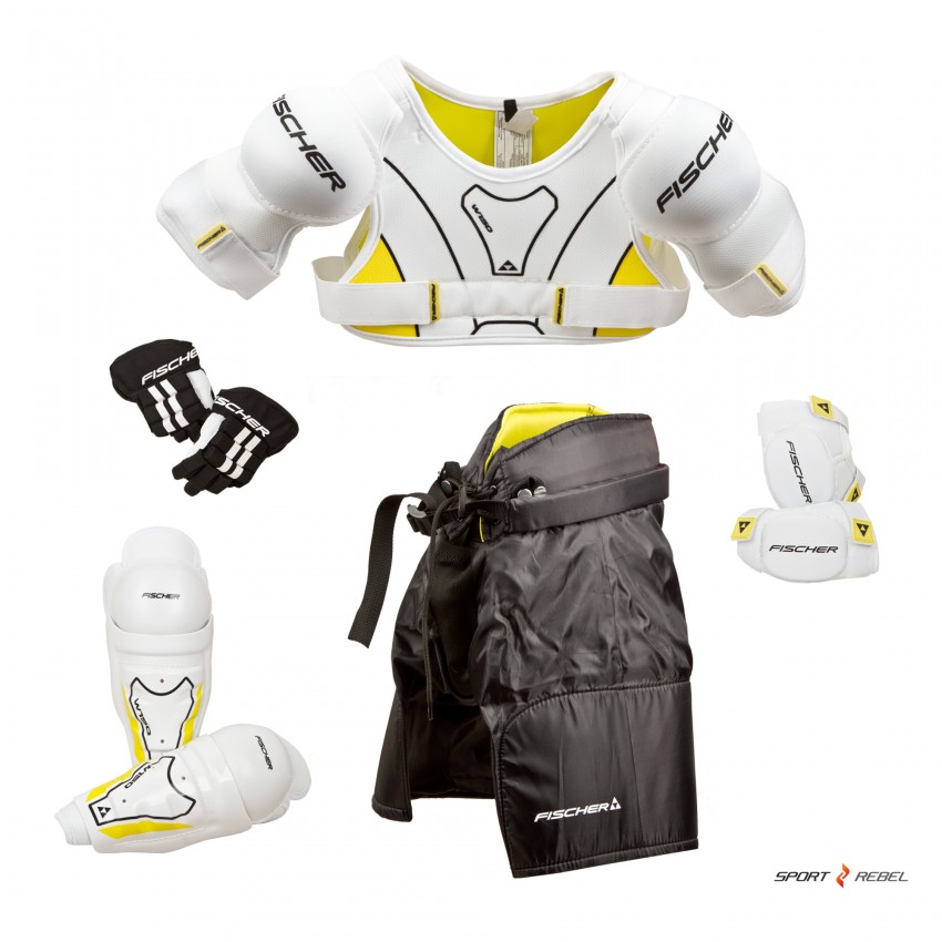NEW Fischer Ice Hockey Youth Starter Kit Protective Gear Equipment 4-7 Years 