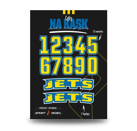 HKS JETS Helmet Numbers