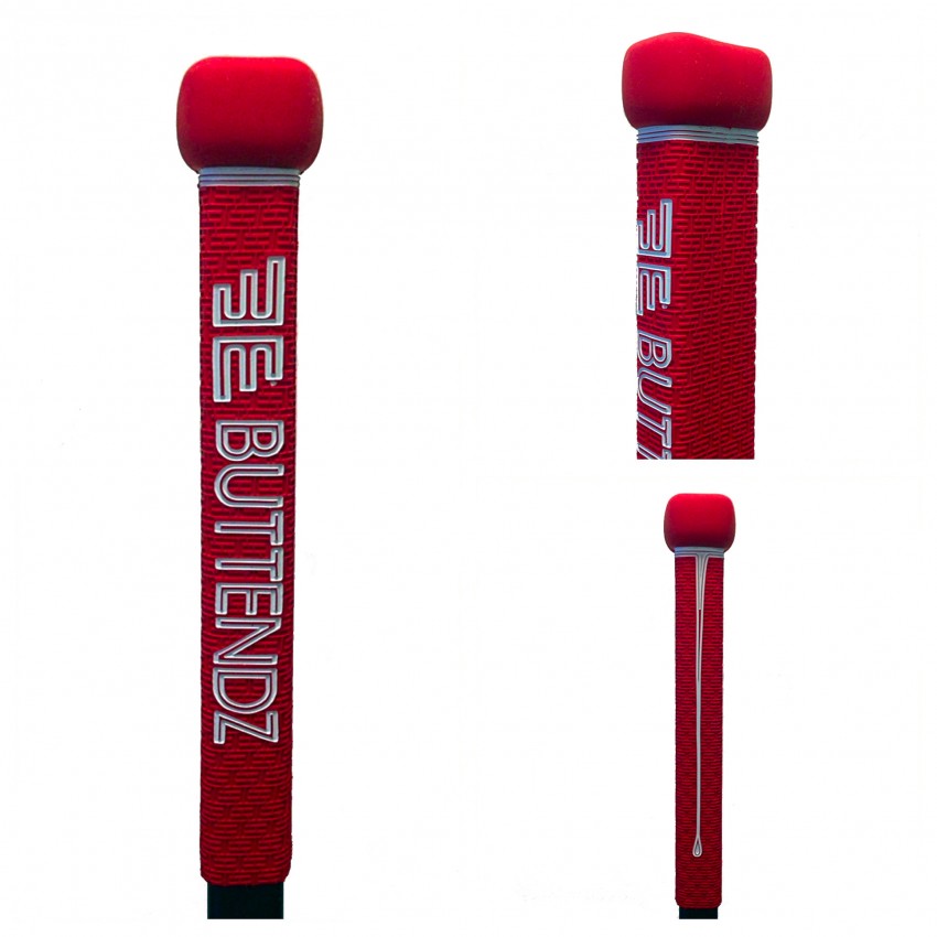 Buttendz Flux Z Grip - Poignée De Rechange Pour Crosse De Hockey - Sensation Collante, Bouton Moyen, Caoutchouc Naturel