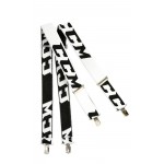Hockey suspenders with metal closing clip CCM