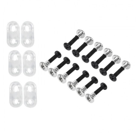 A set of fasteners for Bauer plexiglass