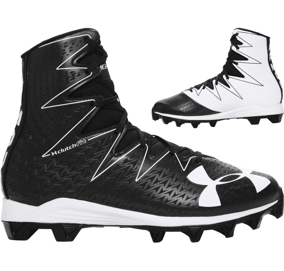 under armour football cleats black and white