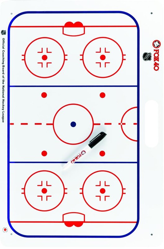 Pro Coaching Board FOX40 Ice Hockey with folder Coaching boards