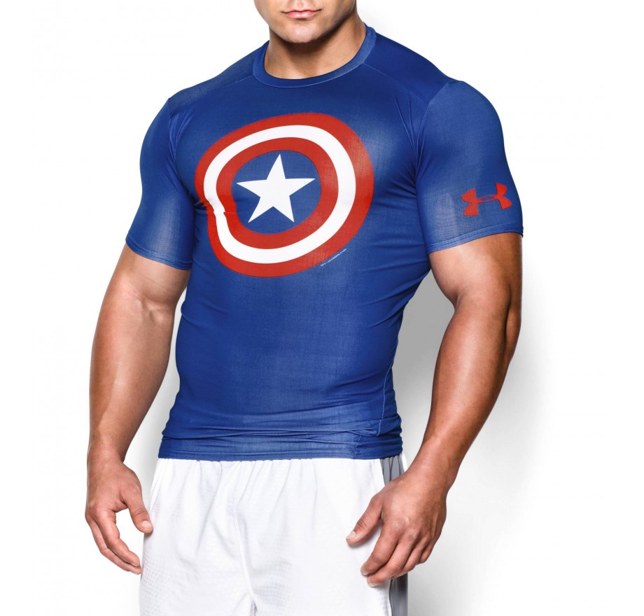 Correctamente Anzai Mucama Under Armour HG Alter Ego Cpt. America short sleeve | Senior | Clothes shop  Sportrebel