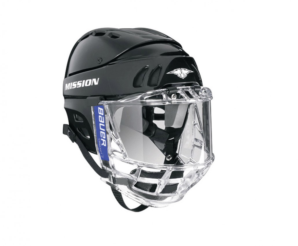 Mission M1501 Hockey Helmet w Bauer Concept II Shield | Helmets Combo 