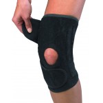 Open patella knee stabilizer