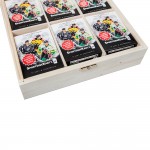 Sports Cards in a wooden box